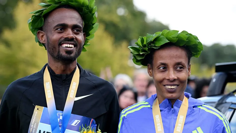 Ethiopian runners complete Berlin Marathon double