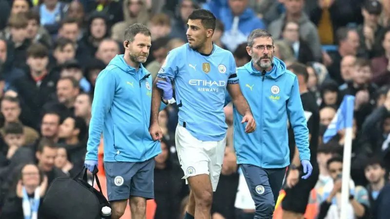 Man City’s Rodri out for season with ACL injury